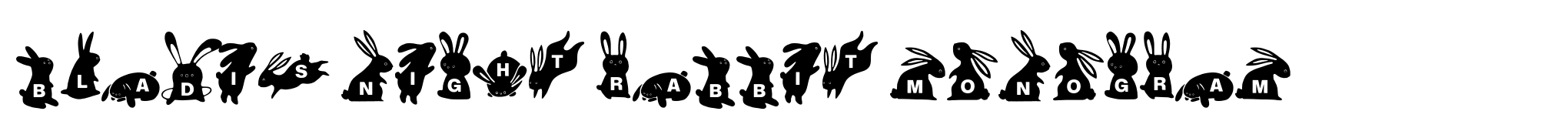Bladis Night Rabbit Monogram image